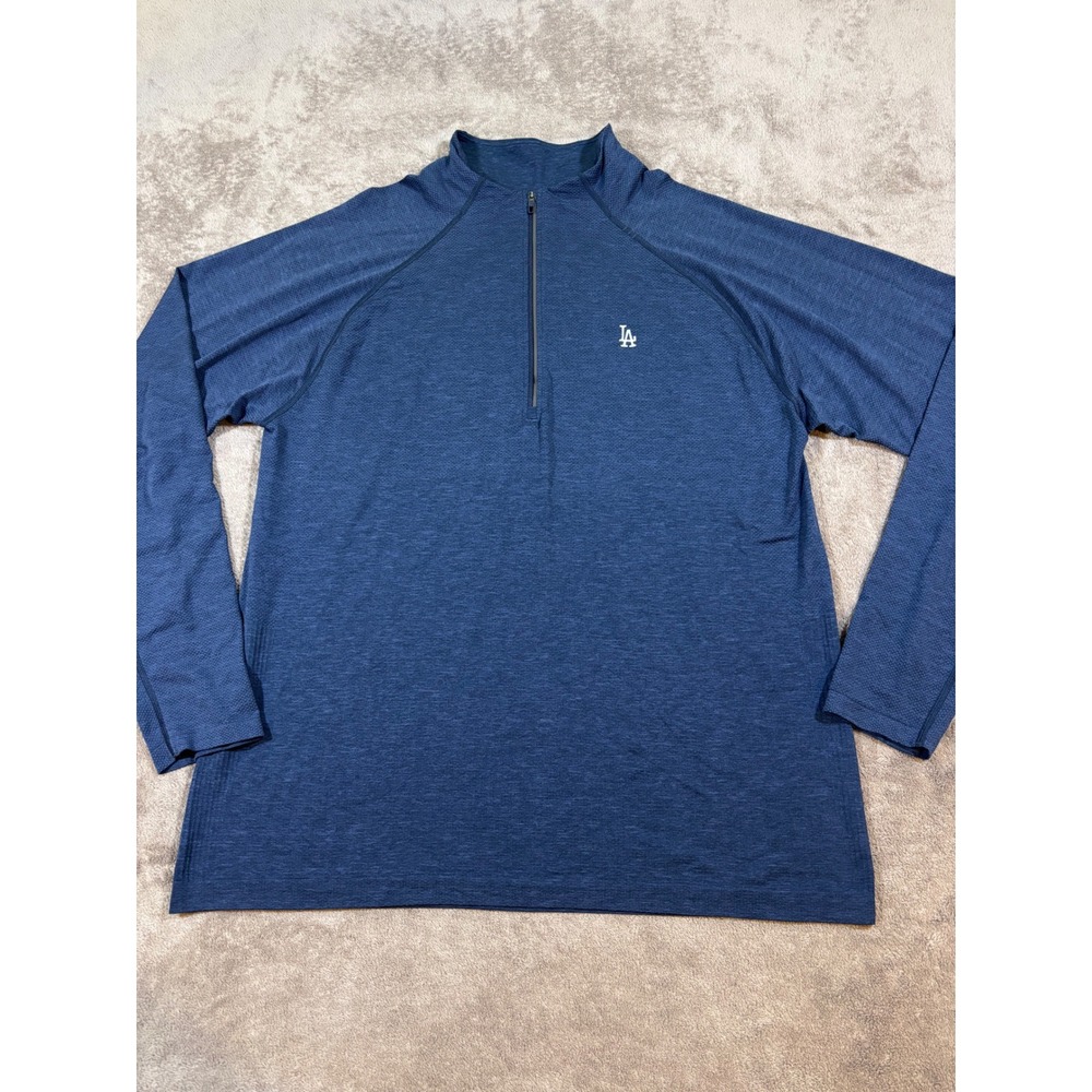 Lululemon Metal Vent Tech 1/2 Zip LA Dodgers Blue Pullover Mens XXL